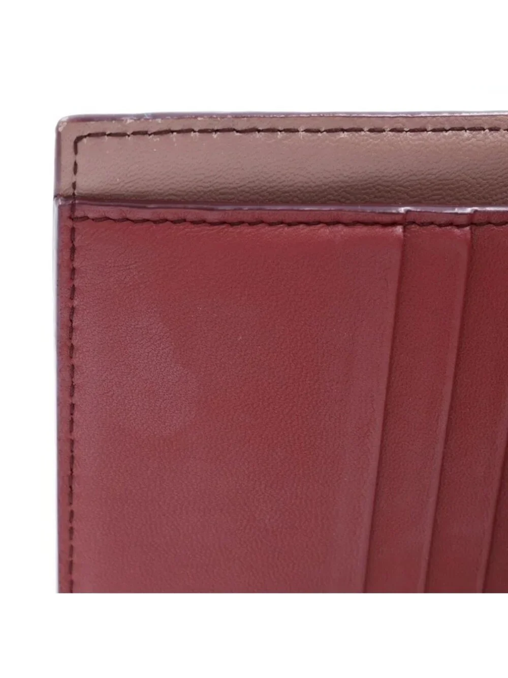 Bottega Veneta Intrecciato Leather Wallet Bifold Coin Purse Bordeaux